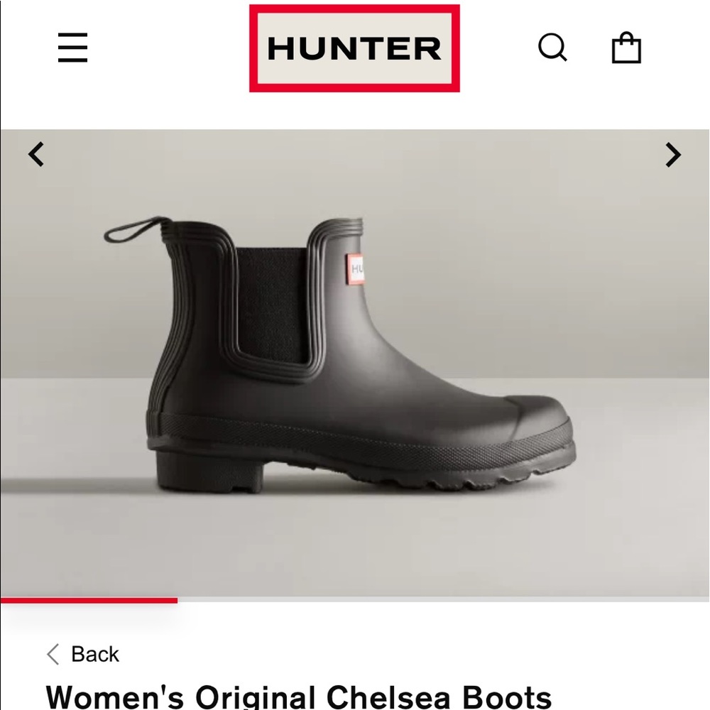 HUNTER Women's Original Chelsea Boots BLACK